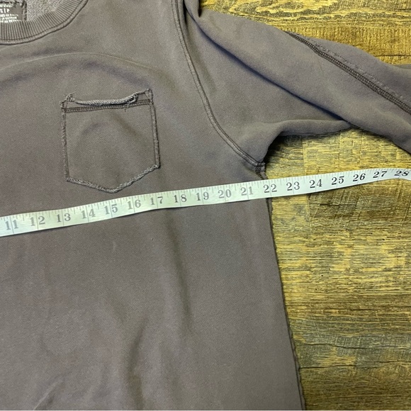 Aerie Crewneck Long Sleeve Exposed Seam Oversized Sweatshirt Brown Size Small - Picture 4 of 9
